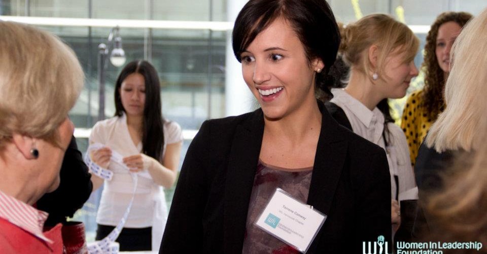 Women networking at a Women in Leadership Conference