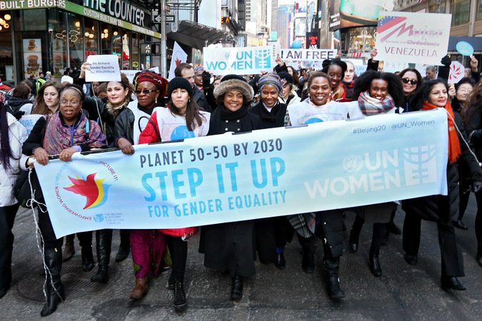 United Nations march for women's equality